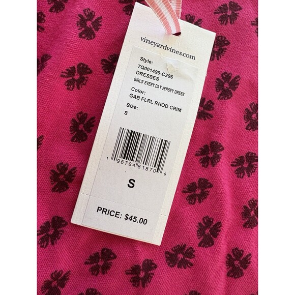 NWT Vineyard Vines Girls Pink Dress Size Small - Picture 4 of 7